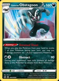 Galarian Obstagoon — SWSH Black Star Promos — None