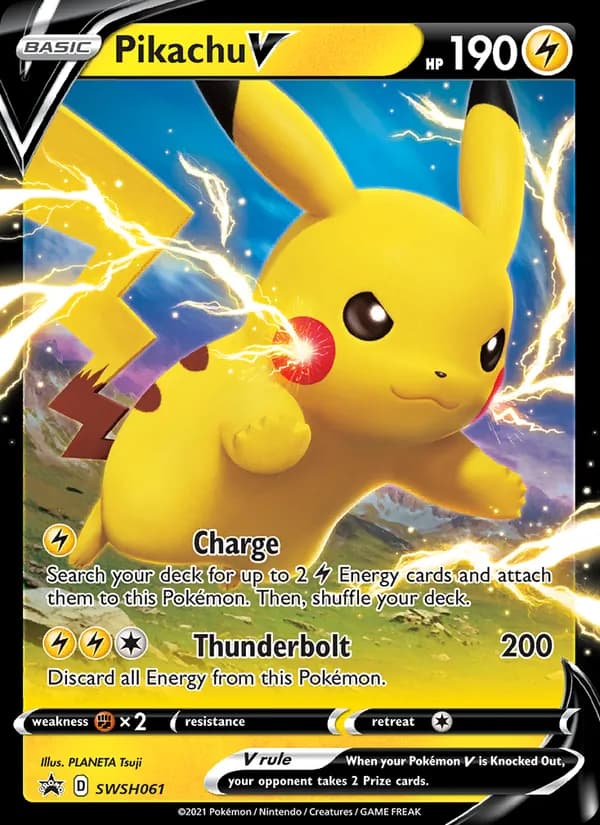 Pikachu V — SWSH Black Star Promos, None