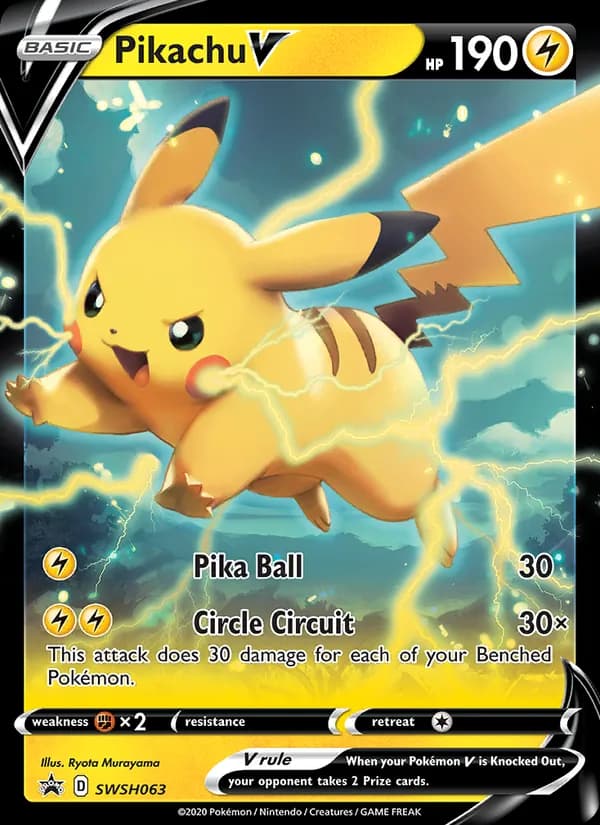 Pikachu V — SWSH Black Star Promos, None