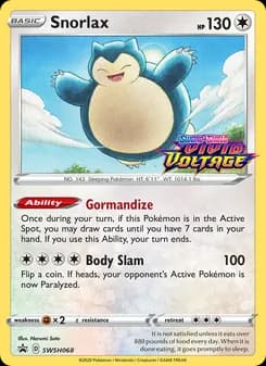 Snorlax — SWSH Black Star Promos — None