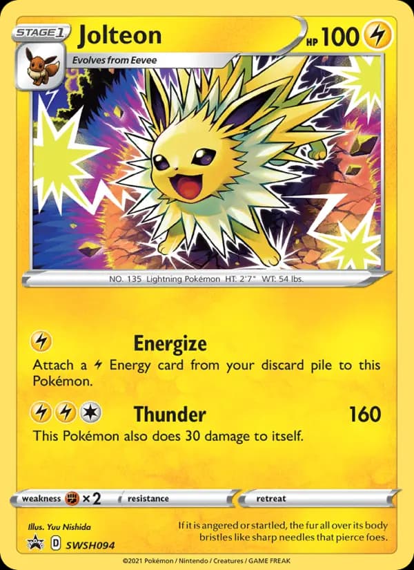 Jolteon — SWSH Black Star Promos, None