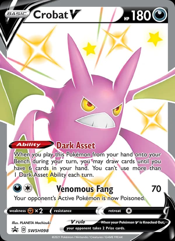Crobat V — SWSH Black Star Promos, None