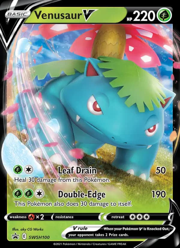 Venusaur V — SWSH Black Star Promos, None