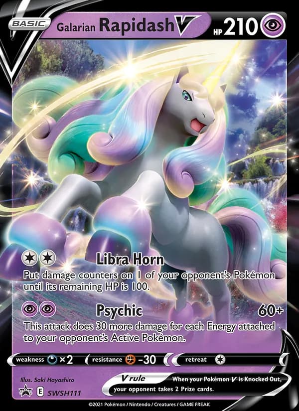 Galarian Rapidash V — SWSH Black Star Promos, None