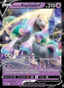Galarian Rapidash V — SWSH Black Star Promos — None
