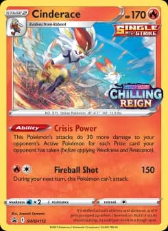 Cinderace — SWSH Black Star Promos — None