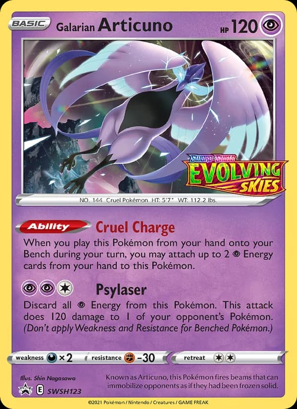 Galarian Articuno — SWSH Black Star Promos, None