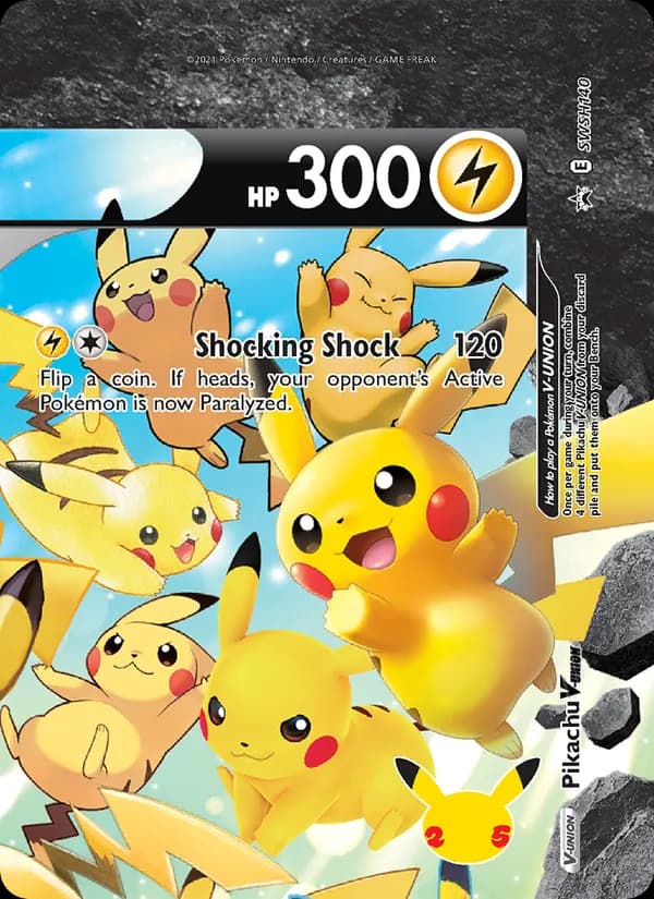 Pikachu V-UNION — SWSH Black Star Promos, None