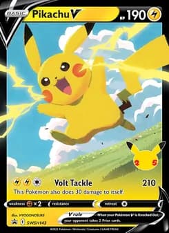 Pikachu V — SWSH Black Star Promos — None