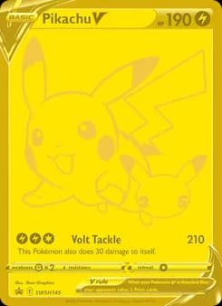 Pikachu V — SWSH Black Star Promos — None