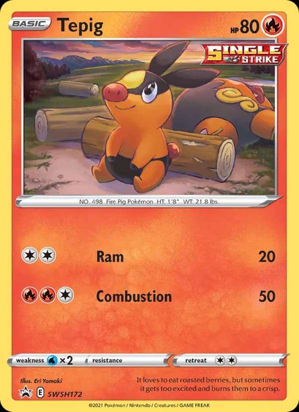 Tepig — SWSH Black Star Promos, None