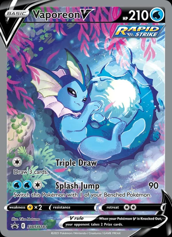 Vaporeon V — SWSH Black Star Promos, None
