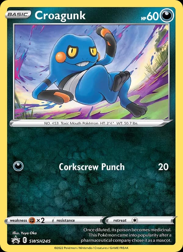 Croagunk — SWSH Black Star Promos, None