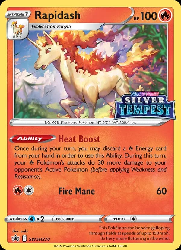 Rapidash — SWSH Black Star Promos, None