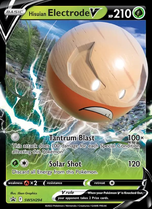 Hisuian Electrode V — SWSH Black Star Promos, None