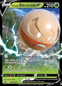 Hisuian Electrode V — SWSH Black Star Promos — None