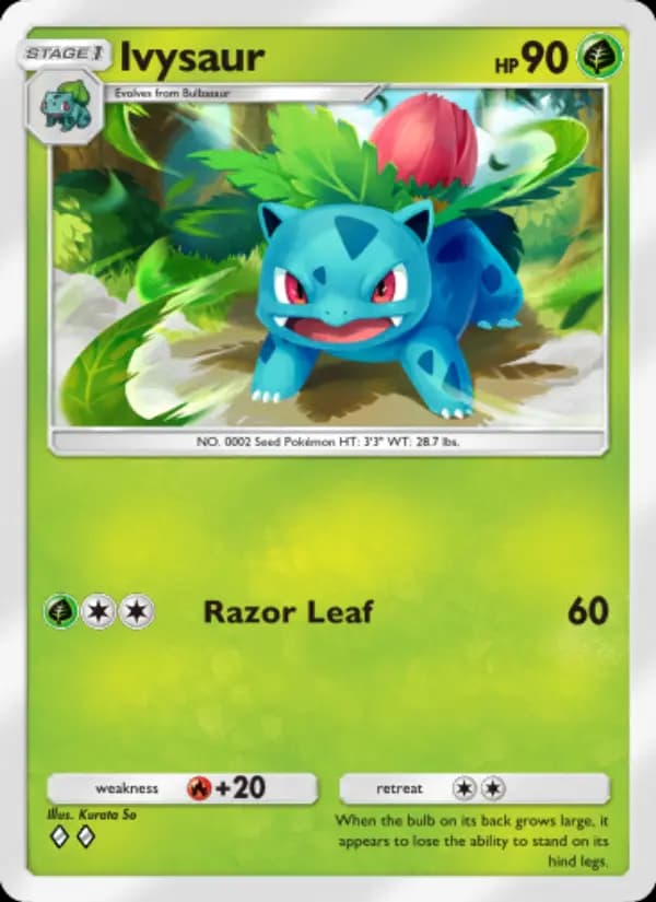 Ivysaur — Genetic Apex, Two Diamond