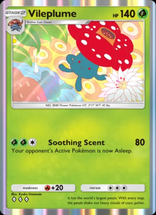 Vileplume — Genetic Apex, Three Diamond