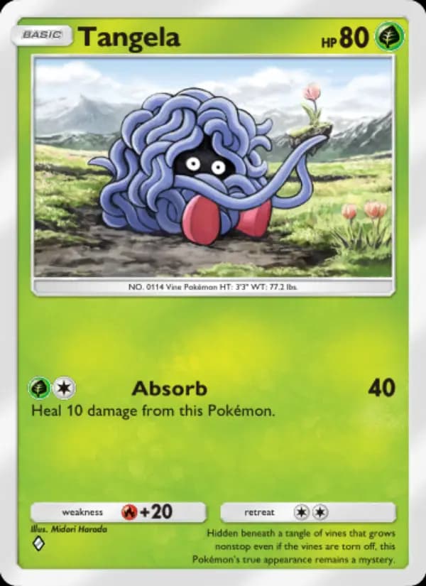 Tangela — Genetic Apex, One Diamond