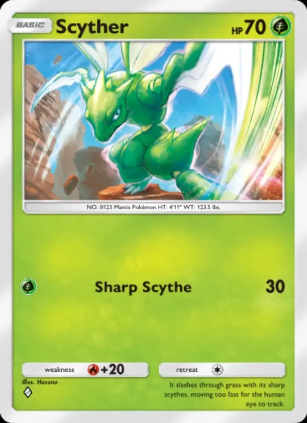 Scyther — Genetic Apex, One Diamond
