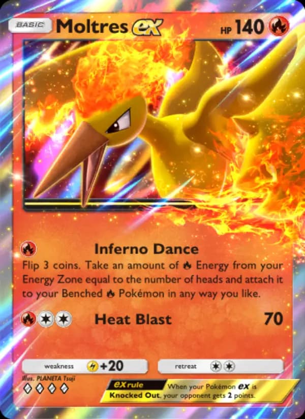 Moltres ex — Genetic Apex, Four Diamond