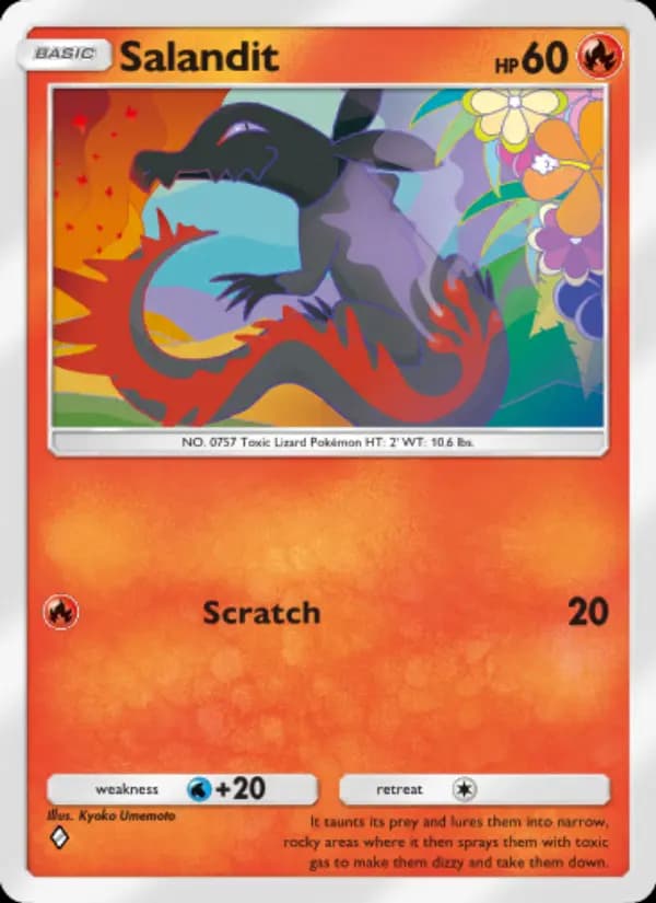 Salandit — Genetic Apex, One Diamond