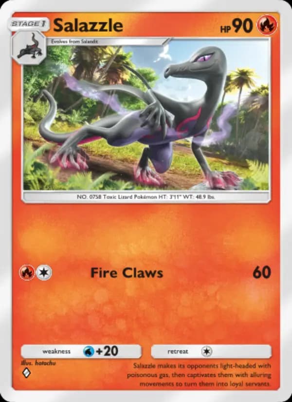 Salazzle — Genetic Apex, One Diamond