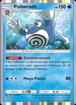 Poliwrath — Genetic Apex — Three Diamond