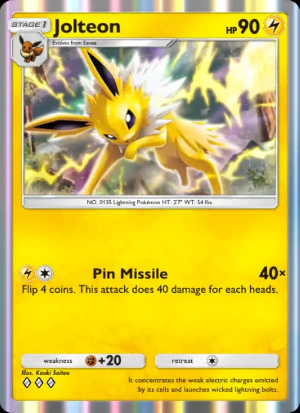 Jolteon — Genetic Apex, Three Diamond