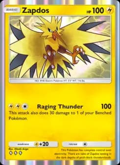 Zapdos — Genetic Apex — Three Diamond