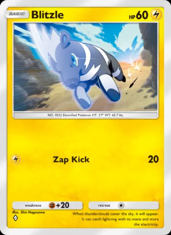 Blitzle — Genetic Apex, One Diamond