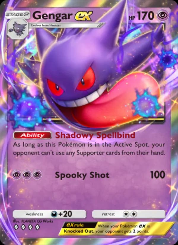 Gengar ex — Genetic Apex, Four Diamond