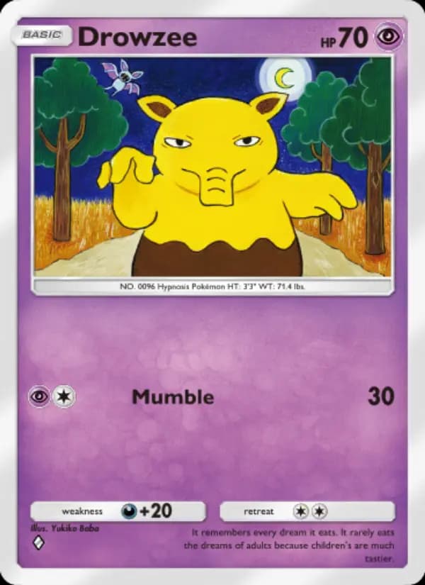 Drowzee — Genetic Apex, One Diamond