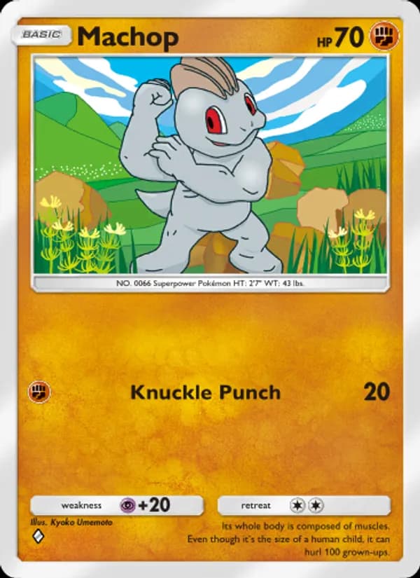 Machop — Genetic Apex, One Diamond