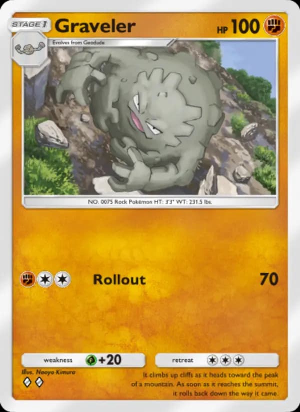 Graveler — Genetic Apex, Two Diamond
