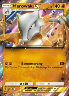 Marowak ex — Genetic Apex — Four Diamond