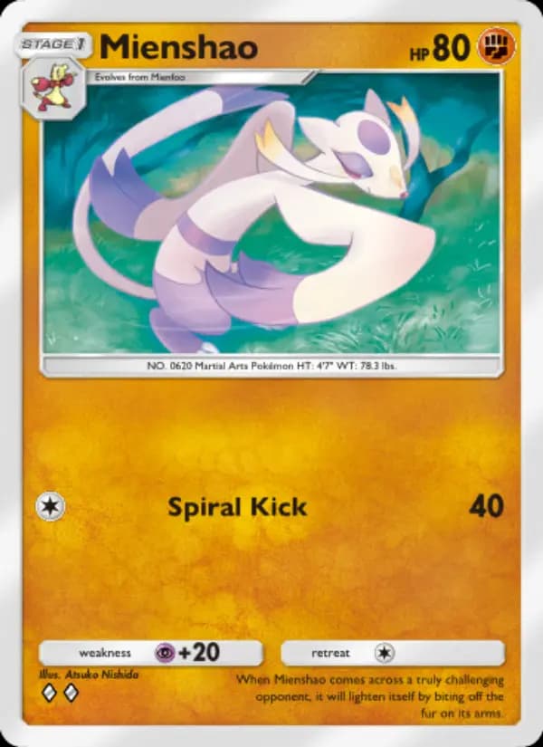 Mienshao — Genetic Apex, Two Diamond