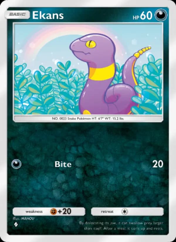 Ekans — Genetic Apex, One Diamond