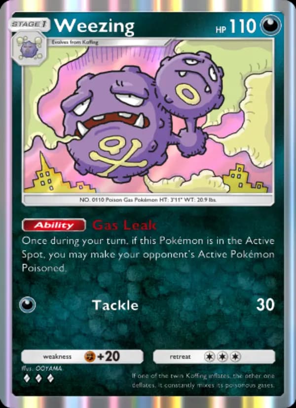 Weezing — Genetic Apex, Three Diamond