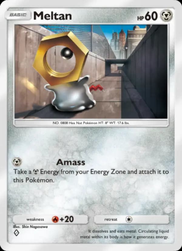 Meltan — Genetic Apex, One Diamond