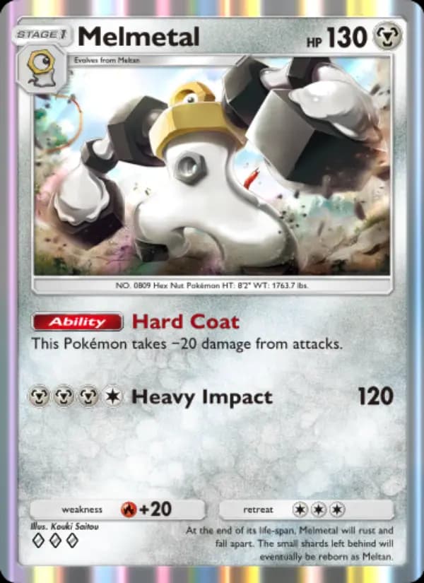 Melmetal — Genetic Apex, Three Diamond