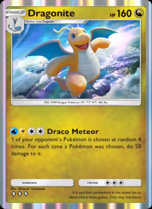 Dragonite — Genetic Apex, Three Diamond