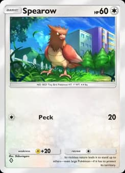 Spearow — Genetic Apex — One Diamond