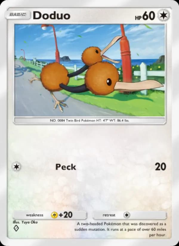 Doduo — Genetic Apex, One Diamond