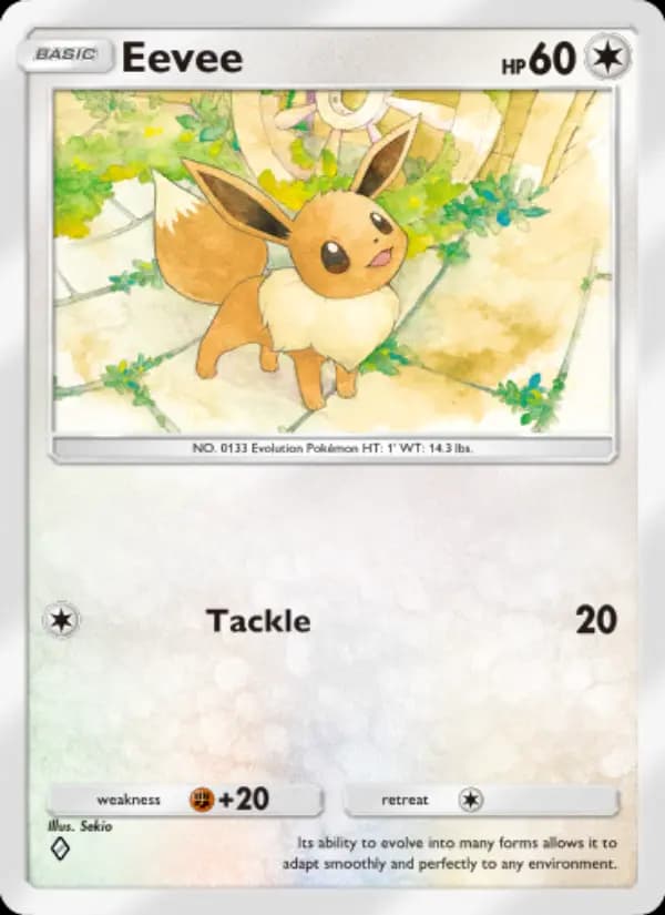 Eevee — Genetic Apex, One Diamond