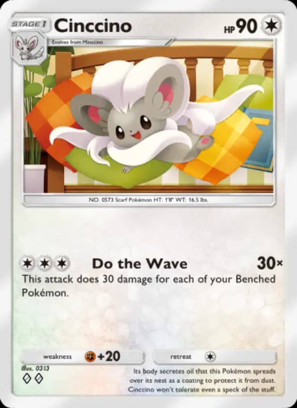 Cinccino — Genetic Apex, Two Diamond