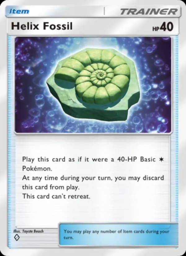 Helix Fossil — Genetic Apex, One Diamond