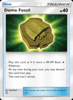 Dome Fossil — Genetic Apex — One Diamond