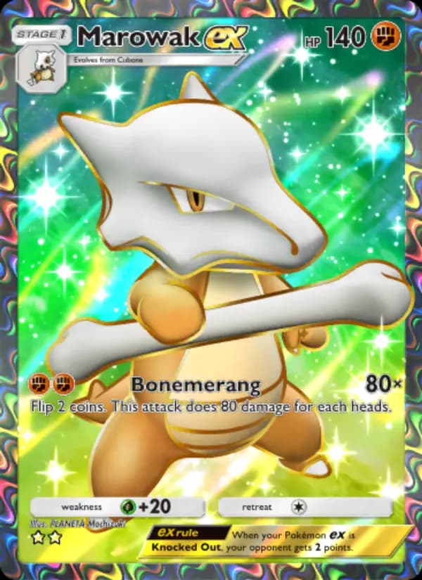 Marowak ex — Genetic Apex, Two Star