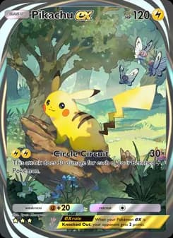 Pikachu ex — Genetic Apex — Three Star